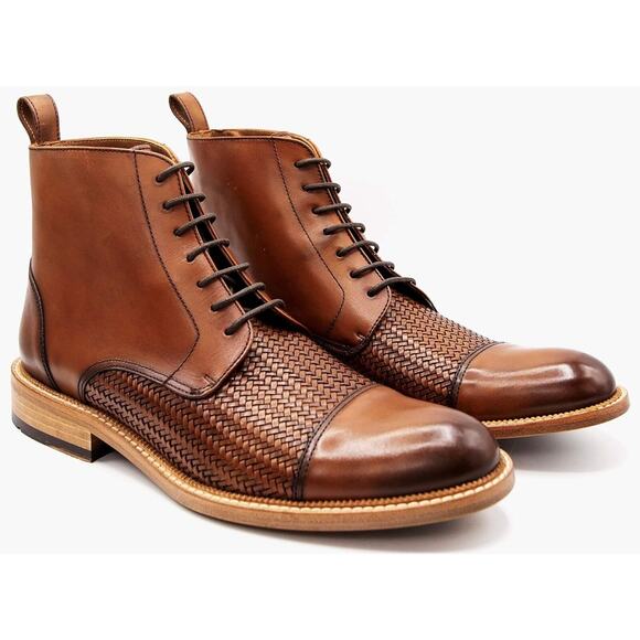 GINANNI Mens 12 Mount Solaro Italian Calf Leather Chukka Boot NWB 40% OFF $365 - Picture 1 of 11